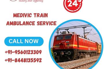 Get Medivic Train Ambulance Services with Patient Transfer in Patna